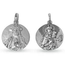 Escapulario Sagrado Corazón de Jesús Virgen del Carmen Málaga Medalla