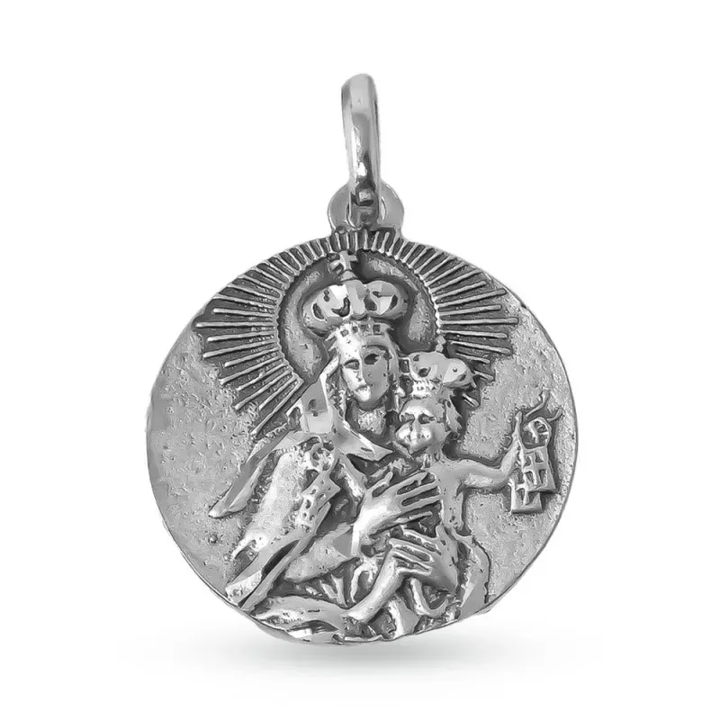 Escapulario Sagrado Corazón de Jesús Virgen del Carmen Málaga Medalla