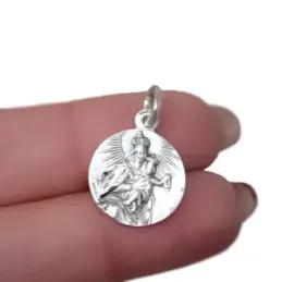 Escapulario Sagrado Corazón de Jesús Virgen del Carmen Málaga Medalla