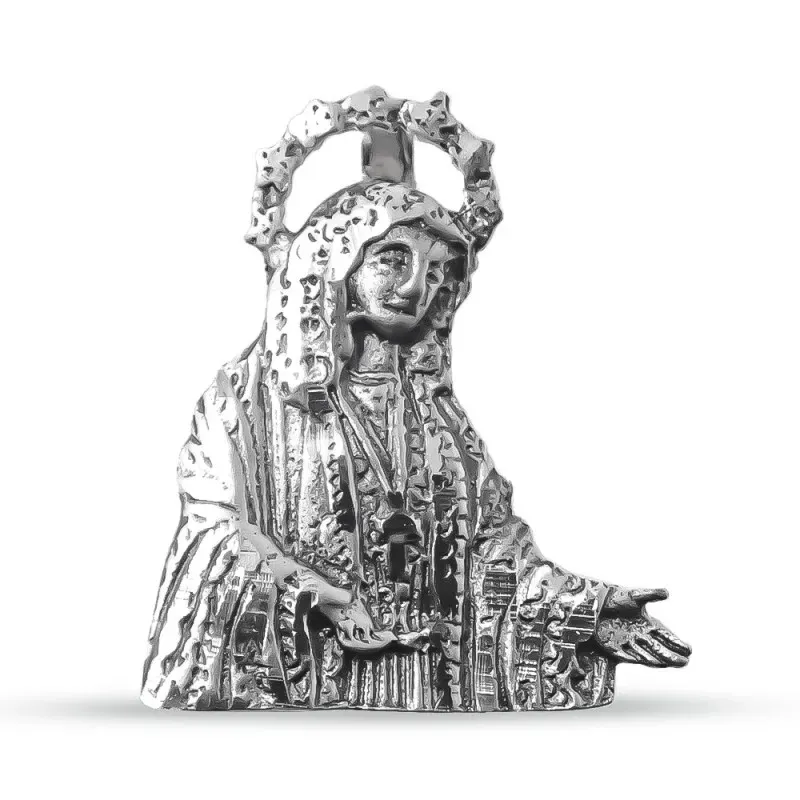 María Santísima del Rocío Novia de Málaga Colgante en Plata de Ley 92