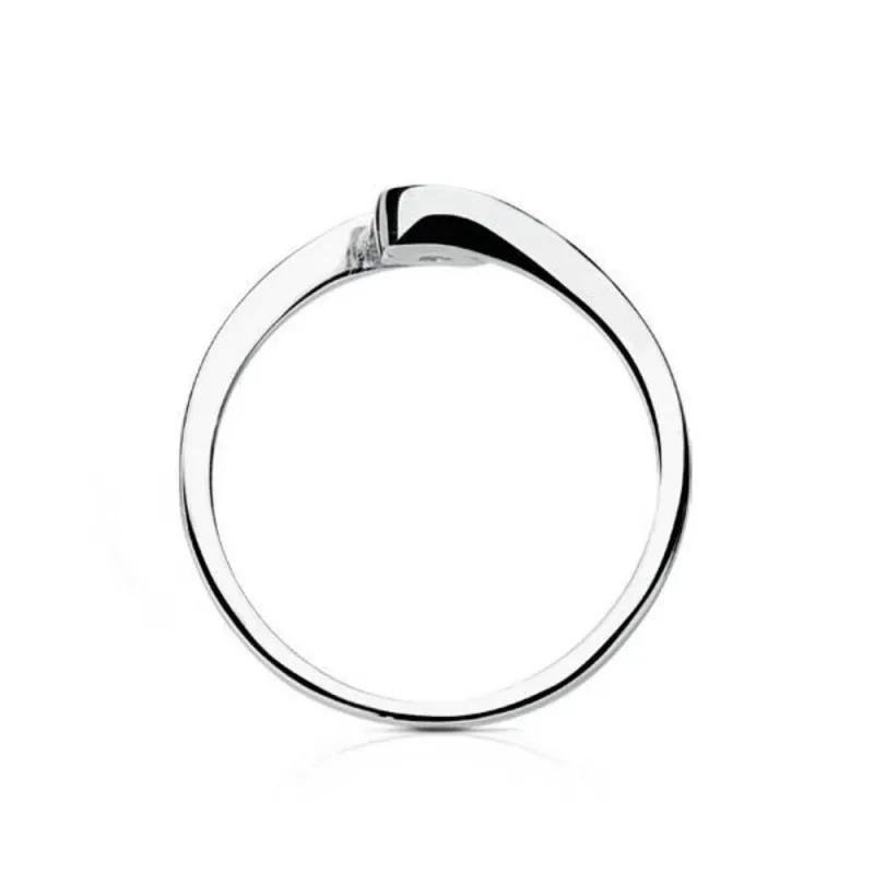 Solitario oro blanco 18k 1 diamante brillante 0,150ct. [AB2835]