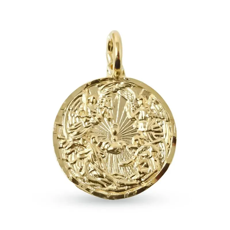 Arcángeles San Rafael Gabriel Miguel Ángel de la Guarda Medalla Oro