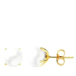 Pendientes en Oro de 18k con perla cultivada de 7 mm.