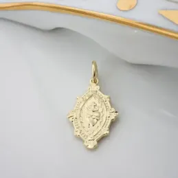 Detente Corazón de Jesús Medalla Colgante en Plata de Ley 925m macizo