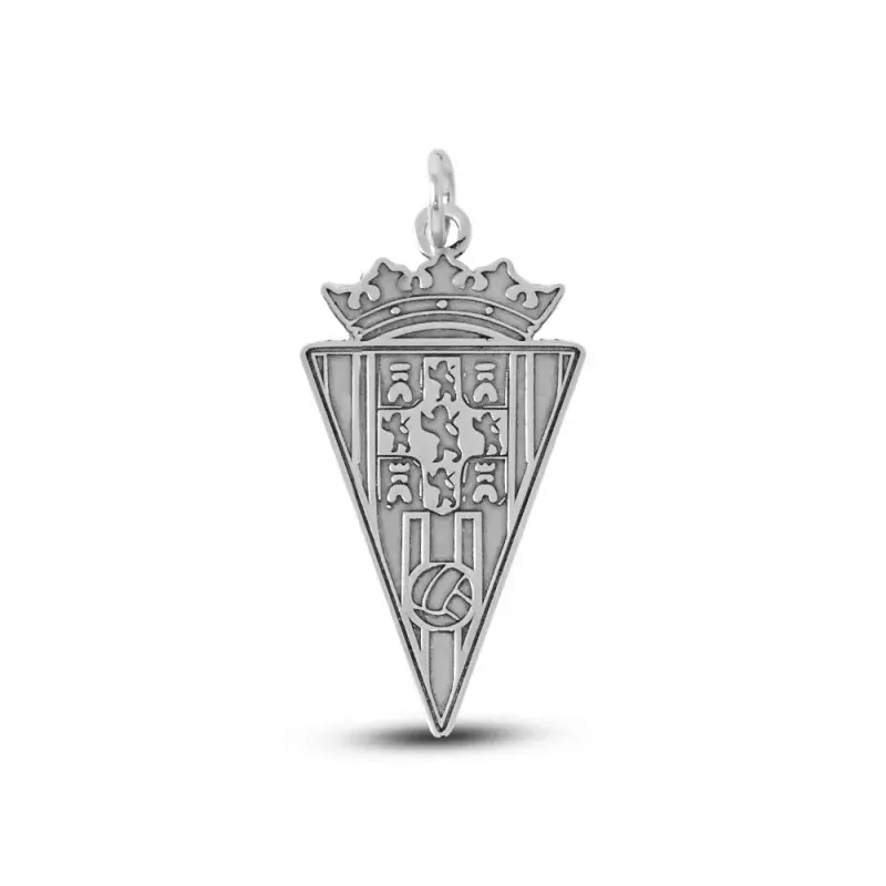Córdoba Club de Fútbol Escudo Plata Ley 925m macizo 33 mm. brillo