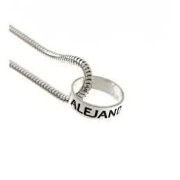 Abalarorio Charm Nombre Personalizado Plata Ley 925m icono 11 mm. anc
