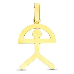 Indalo Colgante en Oro de 18k amuleto silueta