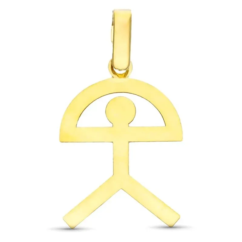 Indalo Colgante en Oro de 18k amuleto silueta