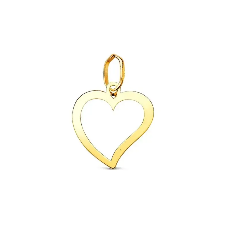 Corazón Colgante en Oro de 18k con 14 mm. calado