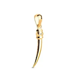 Colgante en Oro de 18k con 19 mm. forma cuerno