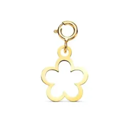 Colgante en Oro 18k con 12 mm. forma de margarita calada con reasa de