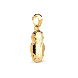 Colgante Búho en Oro de 18k con 14 mm. hueco con acabado en brillo