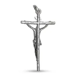 Cristo de Mena Colgante Cruz en Plata de Ley 925m macizo de 37 mm. Cr