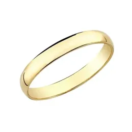 Alianza oro 18k lisa 3mm. [AA0083GR]