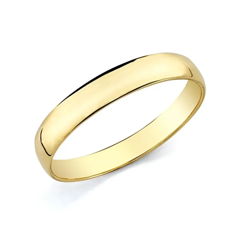 Alianza oro 18k lisa 4mm. [AA0085]