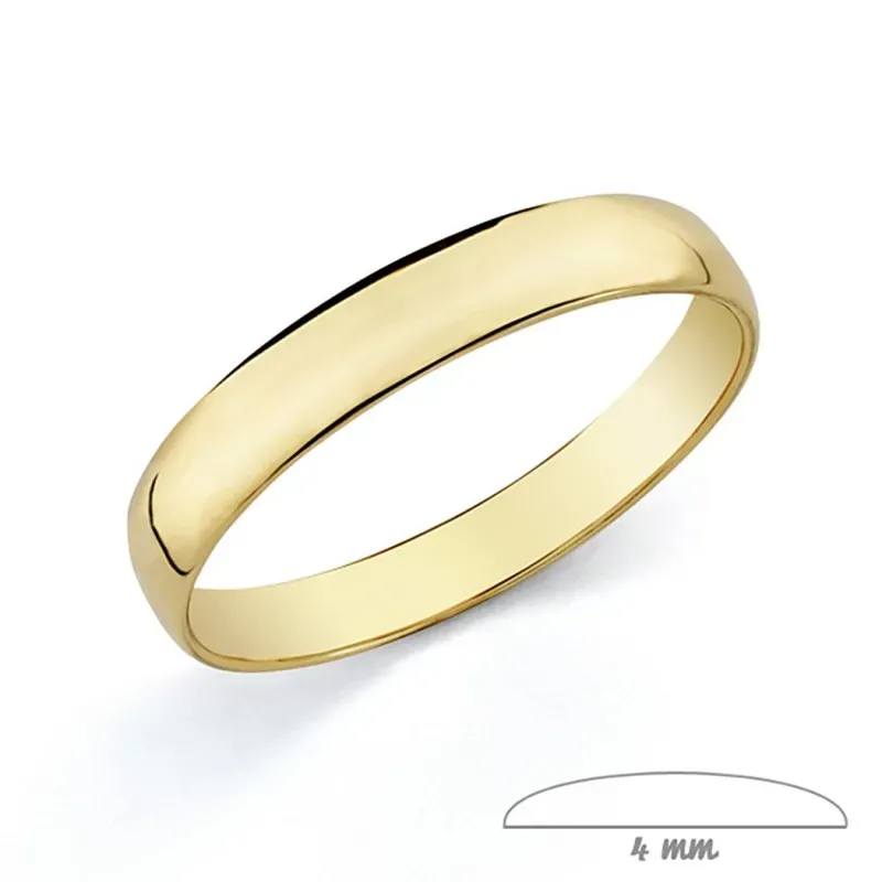 Alianza oro 18k lisa 4mm. [AA0085GR]