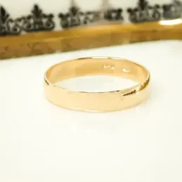 Alianza oro 18k lisa 4mm. [AA0085GR]