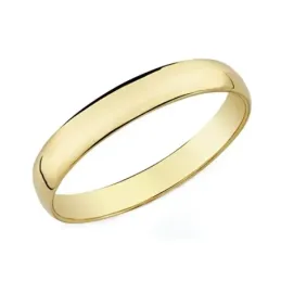 Alianza oro 18k lisa 3.5mm. [AA0084]