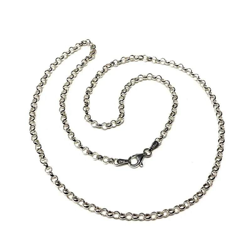 Cadena plata ley 925m rolo 50cm. hilo 0.45mm. [AB2544]