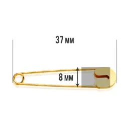 Alfiler imperdible oro 9k 39mm. [AB3218]