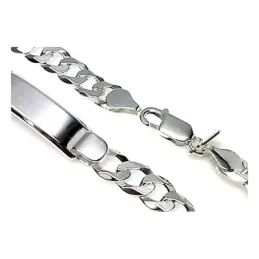 Esclava plata ley 925m lisa barbada [AB0507]