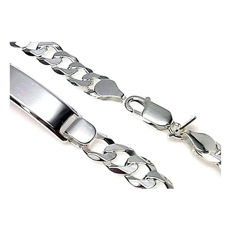Esclava plata ley 925m lisa barbada [AB0507]