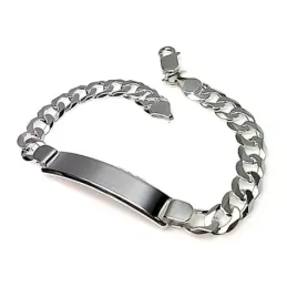 Esclava plata ley 925m lisa barbada [AB0507]