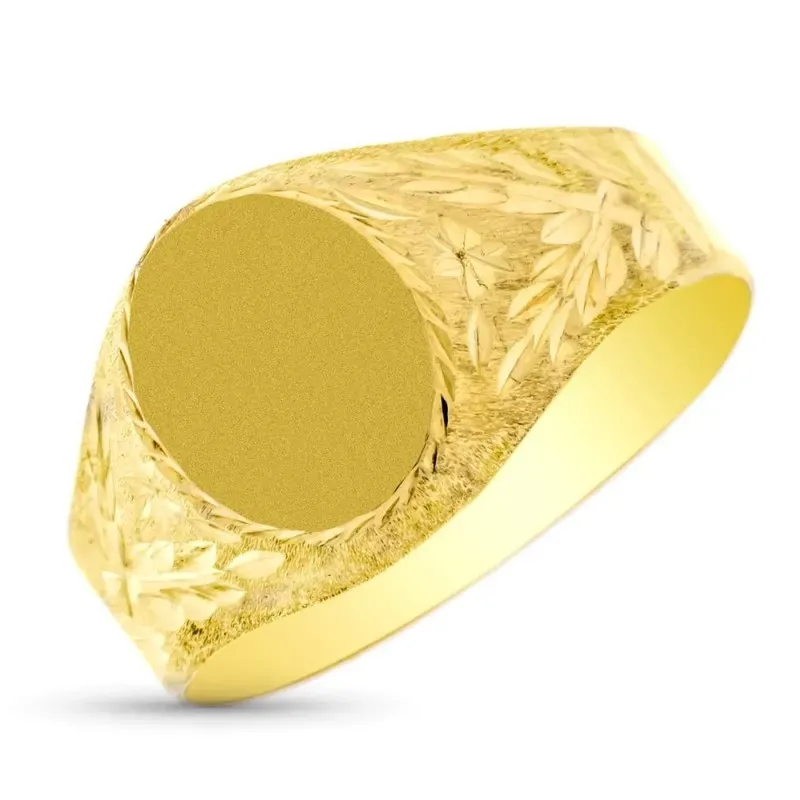 Sello Oro de 9k para niño cabeza ovalada de 12 x 9.5 mm. detalles tal