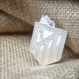 Atlético de Madrid Colgante Plata Ley 925m macizo 24 mm. escudo actua