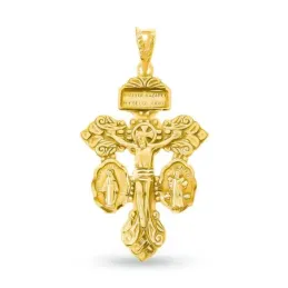 Cruz del Perdón Colgante Oro 18k maciza 36 mm. JESÚS DE NAZARET REY