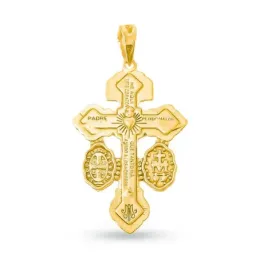 Cruz del Perdón Colgante Oro 18k maciza 36 mm. JESÚS DE NAZARET REY
