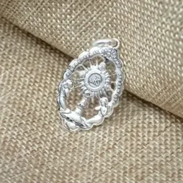 Santísimo Sacramento Medalla Plata Ley 925m maciza 35 mm.. Grabación