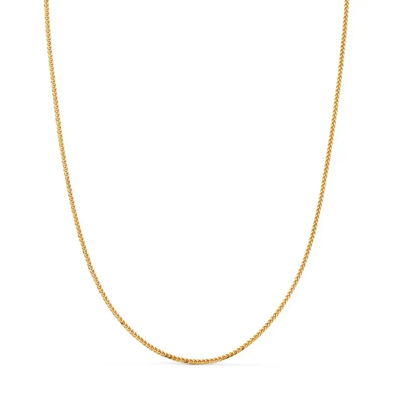 Cadena oro 18k maciza espiga 40 cm. 1 mm. 2.50 grs. [9568]