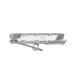 Alfiler Plata Ley 925m broche bebé 3 cm. forma rectangular. Grabación