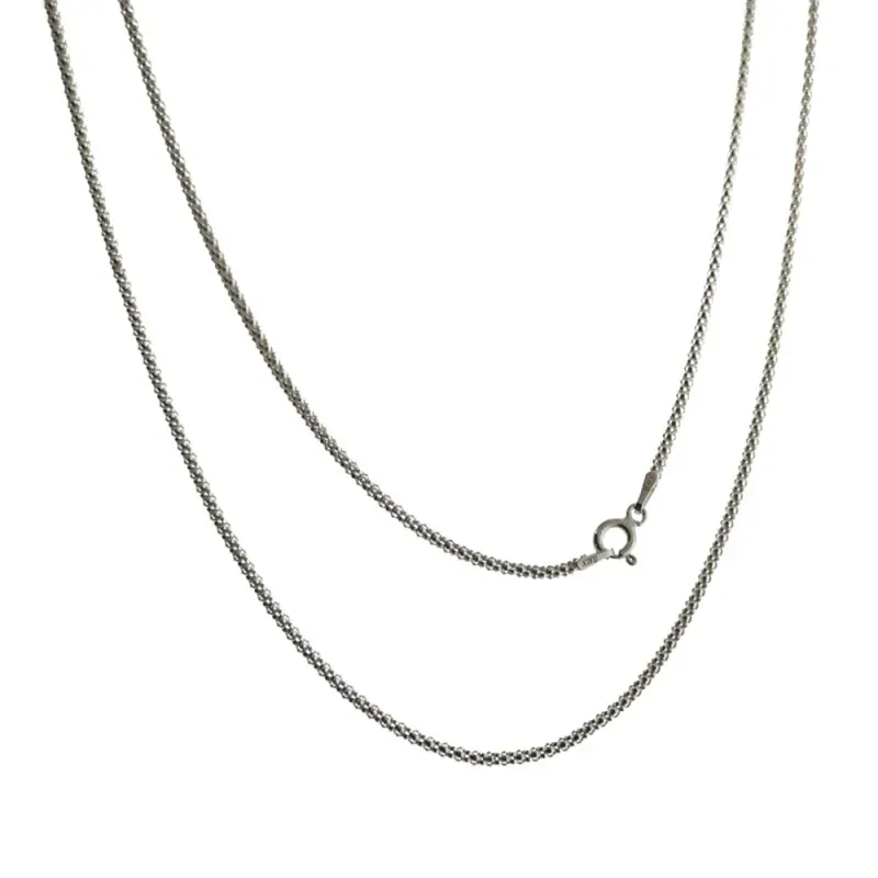 Cadena plata Ley 925m 40 cm. coreana 1,80 mm. [AB3627]