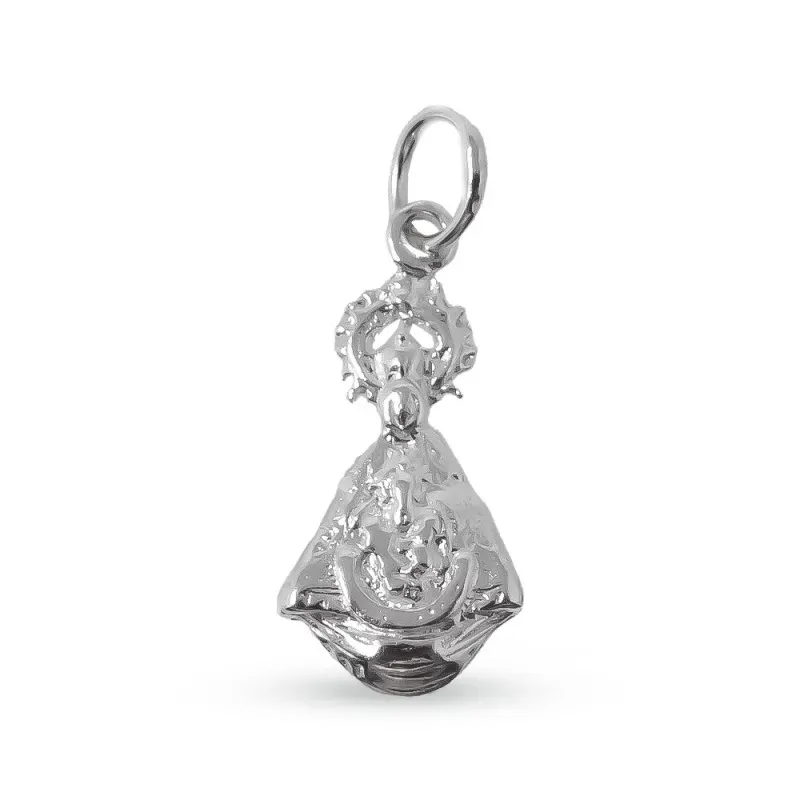 Virgen de Tíscar Silueta en Plata de Ley 925m con 22 mm. del pueblo d