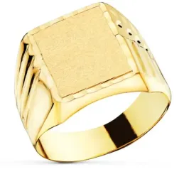 Sello oro 18k caballerotallado hueco [7534]