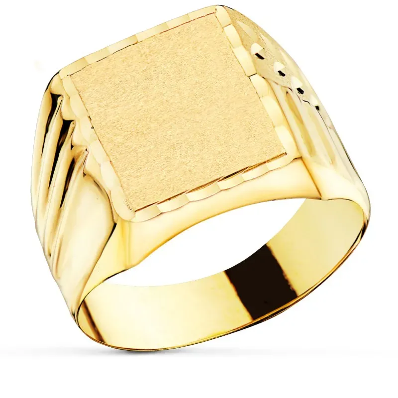 Sello oro 18k caballerotallado hueco [7534]