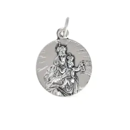 Medalla colganteplata ley 925m 20mm. Virgen Carmen [AA8028]