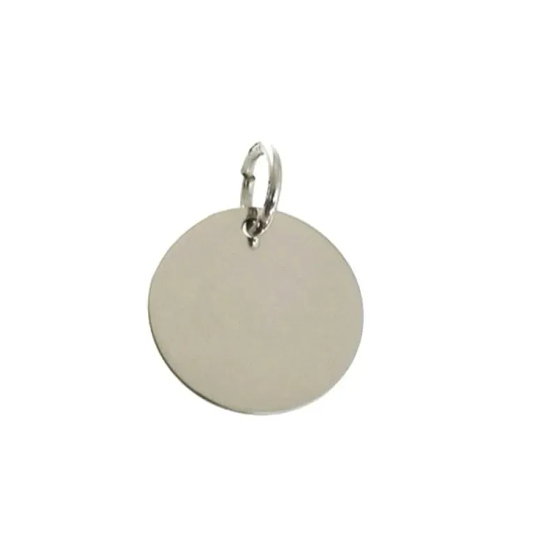 Colgante plata ley 925m 16mm. disco plano [AA8146GR]