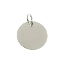 Colgante plata ley 925m 18mm. disco liso [AA8159]