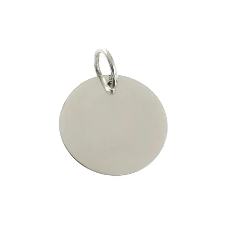 Colgante plata ley 925m 18mm. disco liso [AA8159]