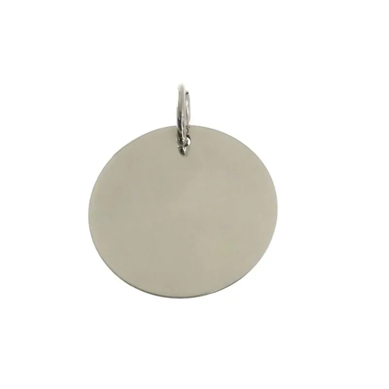 Colgante plata ley 925m 24mm. disco liso [AA8209]