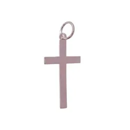 Colgante plata ley 925m 25mm. cruz liso [AA8245]