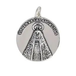 Colgante plata ley 925m 30mm. Virgen Angustias [AA8292]