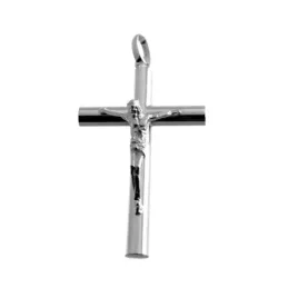 Colgante plata ley 925m 35mm. cruz cristo [AA8294]