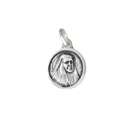 Colgante plata ley 925m 19mm. medalla Ángela Cruz [AA8342]