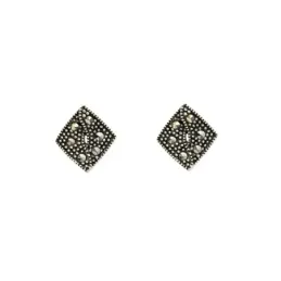 Pendientes plata ley 925m marquesitas 10mm. rombo [AA8882]