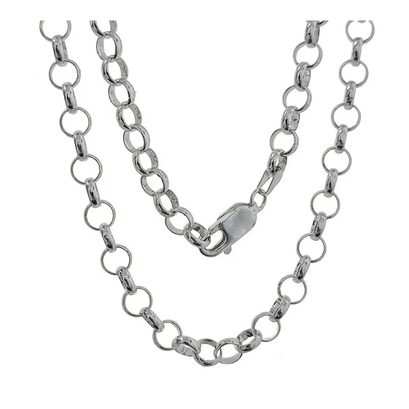 Cadena plata ley 925m lisa 40cm. rolo 1mm. [AB0346]