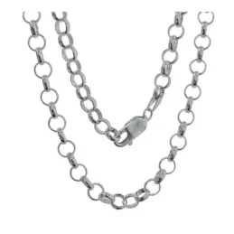 Cadena plata ley 925m lisa 70cm. rolo 1mm. [AB0474]